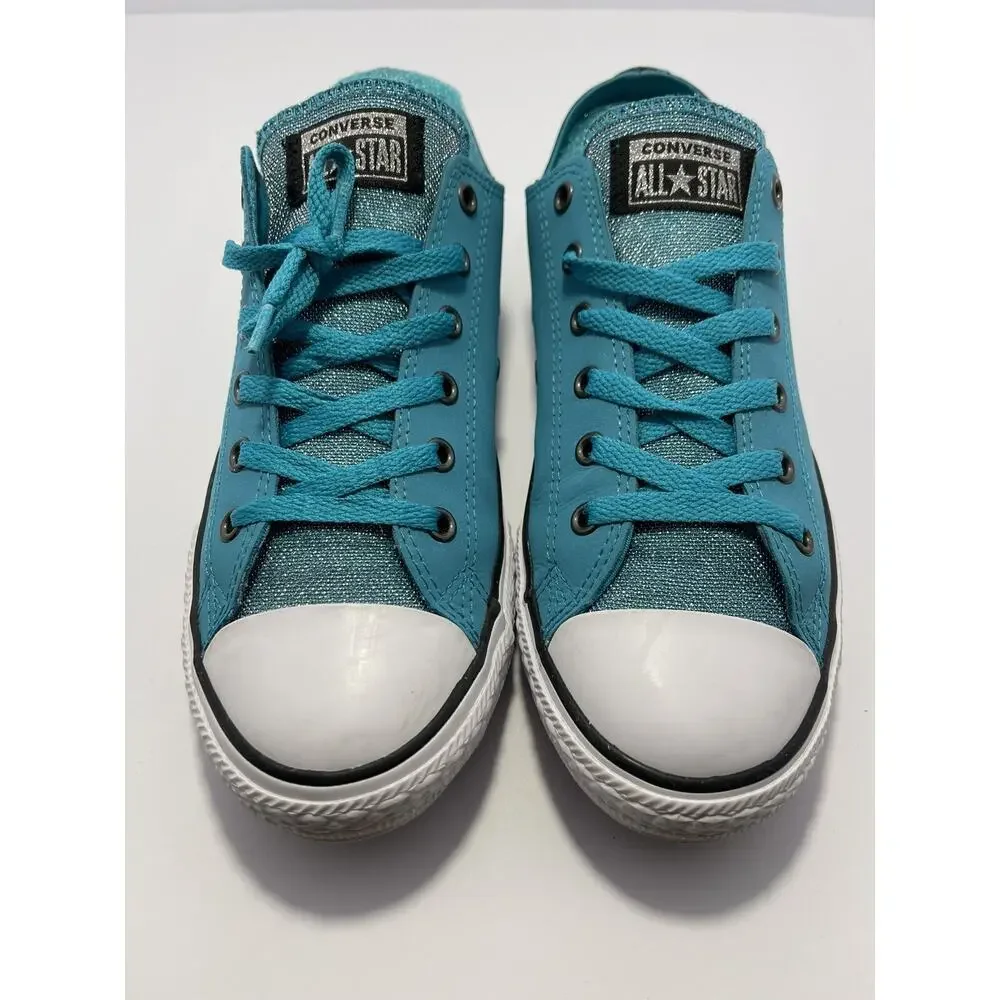 Converse All Star Teal‎ Leather Chuck Taylors Junior Size 6 #662329c